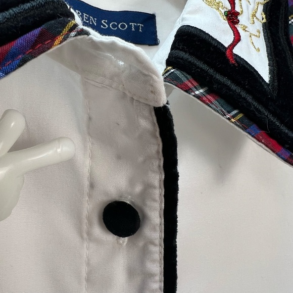 Karen Scott Christmas Holiday Vest Black Velvet Embroidered Blouse Top Women's M - Picture 15 of 16